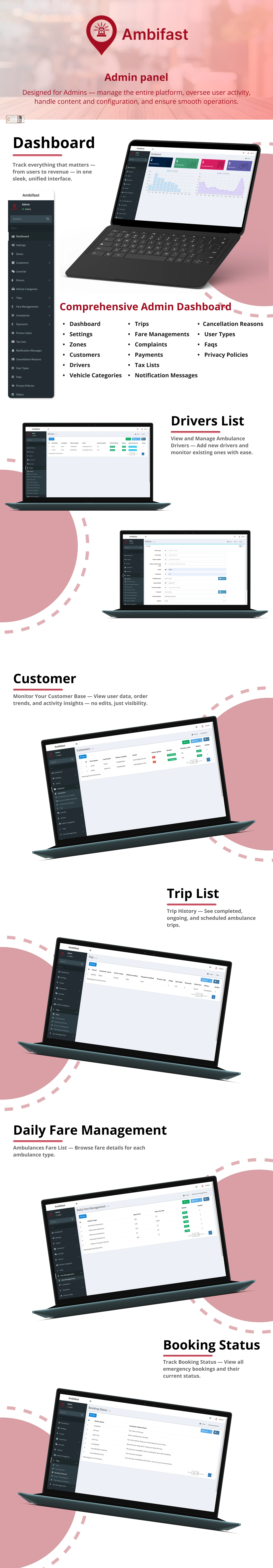 On Demand Online Ambulance/Taxi/Bike React Native Application