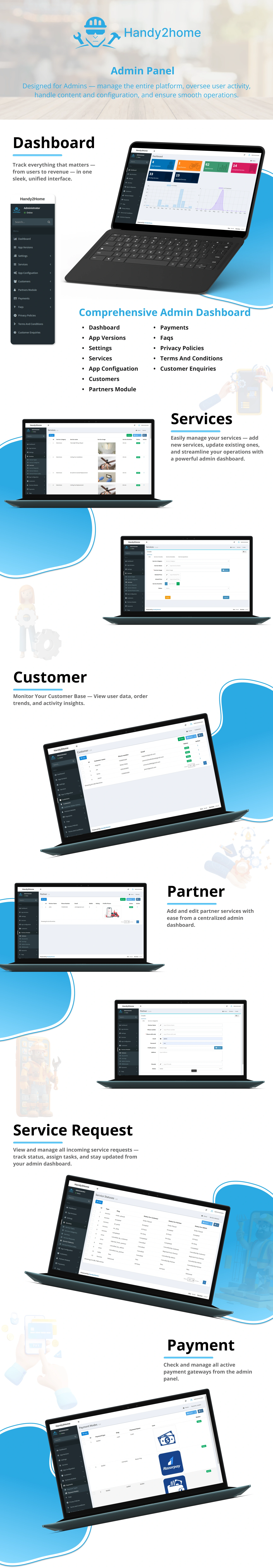 Handy2Home - Multi-Service Handyman App Full Solution