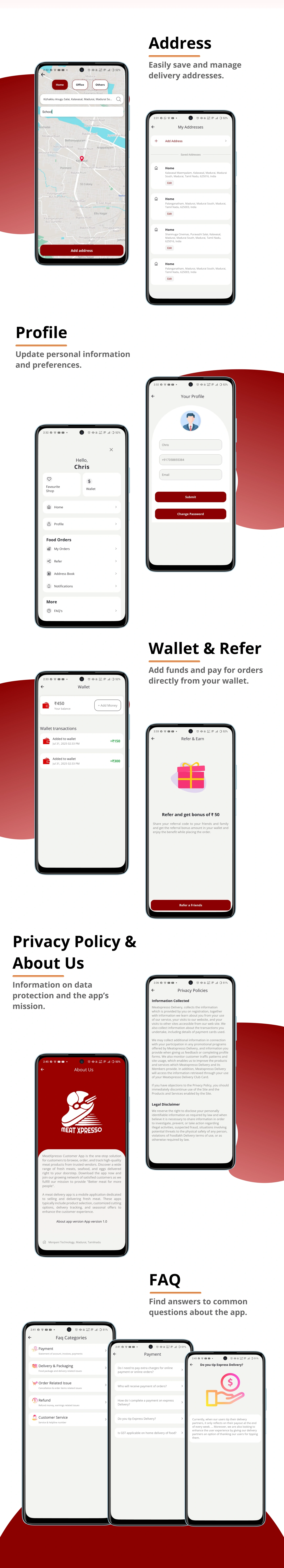 Complete Meat Delivery Solution | Android | iOS | React Native